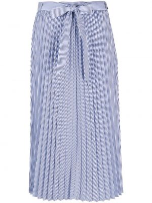 Spódnica midi plisowana Tommy Hilfiger niebieska