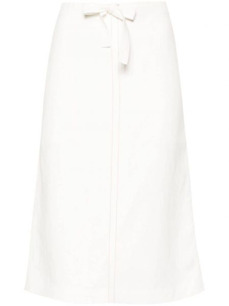 Suknja s prorezom Ferragamo bijela
