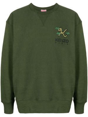 Rund hals brodert sweatshirt Kenzo grønn