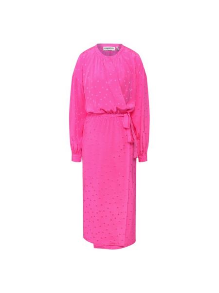 Шелковое платье Essentiel Antwerp, розовое