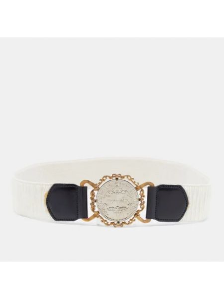 Cinturón de cuero Dolce & Gabbana Pre-owned blanco