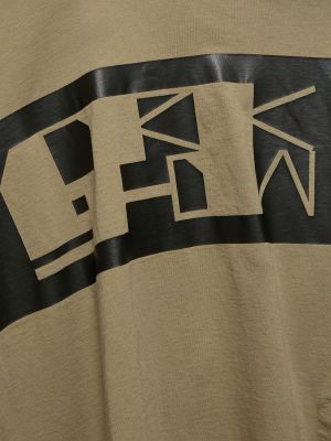 Džersis raštuotas medvilninis marškinėliai Rick Owens Drkshdw juoda