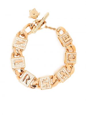 Bracelet en cristal Versace doré