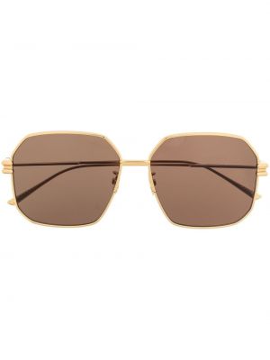 Oversize слънчеви очила Bottega Veneta Eyewear златисто