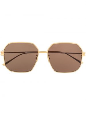 Overdimensjonert briller Bottega Veneta Eyewear gull