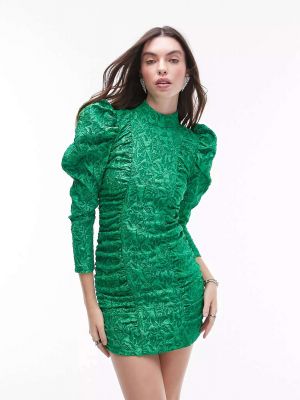 Платье мини Topshop зеленое