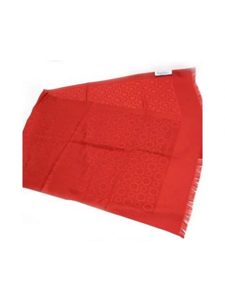Bufanda de seda Salvatore Ferragamo Pre-owned rojo