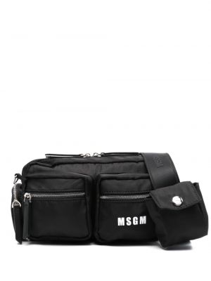 Чанта с принт Msgm черно