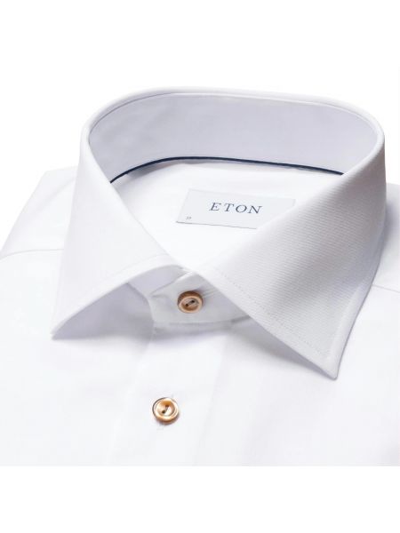 Camisa slim fit Eton blanco