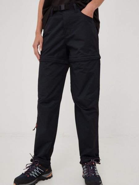 Wrangler pantaloni Atg femei, culoarea negru, drept, high waist