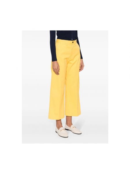 Pantalones de algodón Ralph Lauren amarillo