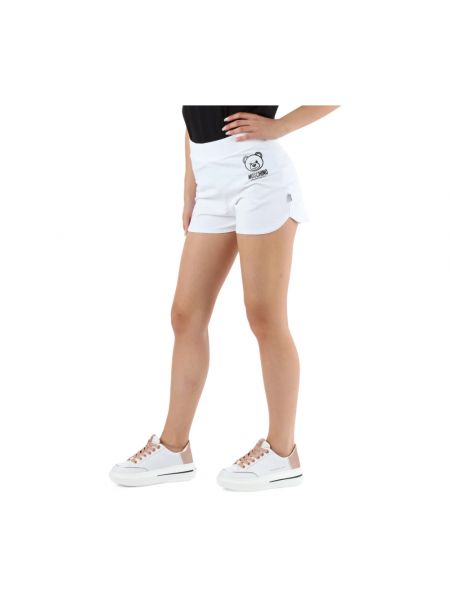 Pantalones cortos de algodón Moschino blanco