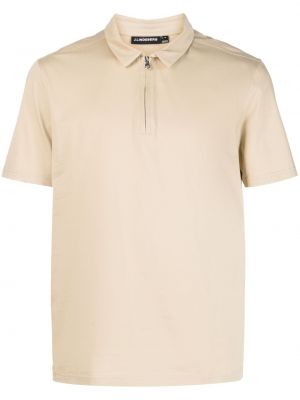 T-shirt mit reißverschluss aus baumwoll J.lindeberg beige