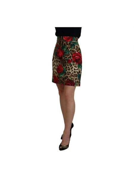 Mini falda leopardo Dolce & Gabbana