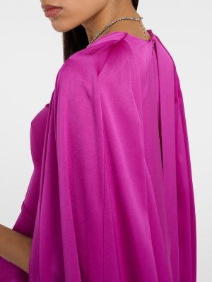 Сатенена макси рокля Alex Perry виолетово