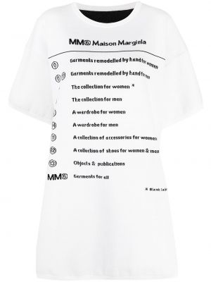 Платье с принтом Mm6 Maison Margiela