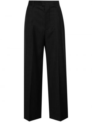 Ravne hlače s karirastim vzorcem Marant siva