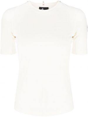 Majica s potiskom Moncler Grenoble bela