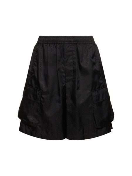 Shorts i nylon Gucci svart