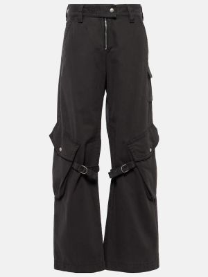 Pantaloni cargo di cotone Acne Studios grigio