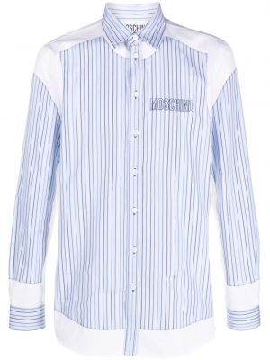 Βαμβακερό πουκάμισο με κέντημα Moschino