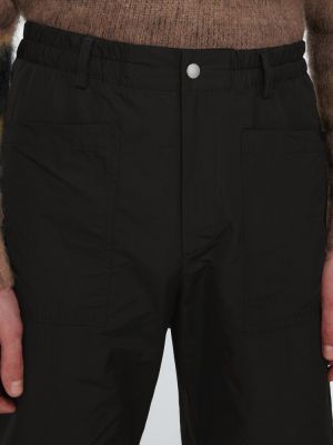 Памучни спортни панталони Dries Van Noten черно
