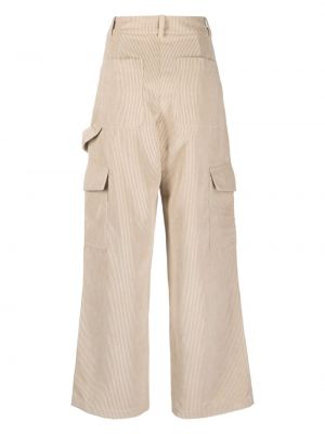 Bavlněné rovné kalhoty Roberto Collina béžové