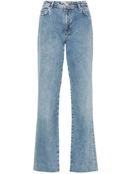 Straight jeans mit stickerei Chiara Ferragni blau