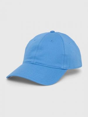 Синяя хлопковая кепка Lacoste