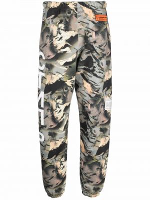 Pantaloni con stampa camouflage Heron Preston verde