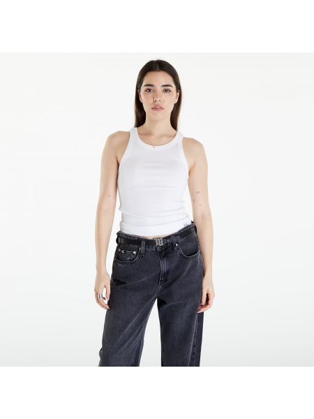 Pletené džíny Calvin Klein bílé