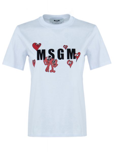 Белая футболка Msgm