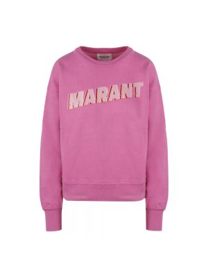 Bluza z kapturem Isabel Marant Etoile różowa