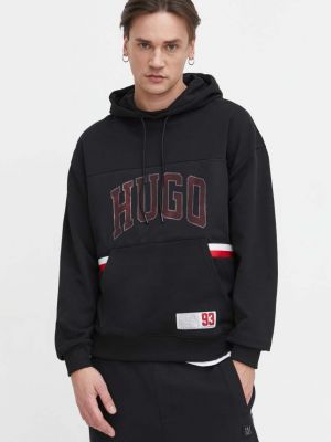 Pulover s kapuco Hugo črna