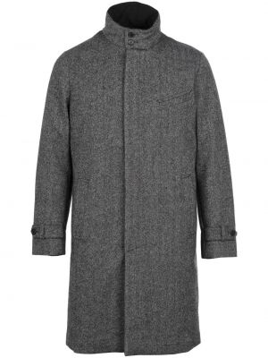 Пухено вълнено палто Norwegian Wool сиво