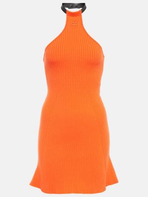 Sukienka Courreges pomarańczowa
