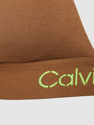 Biustonosz Calvin Klein Underwear brązowy