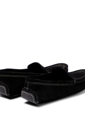 Semišové loafers Totême černé