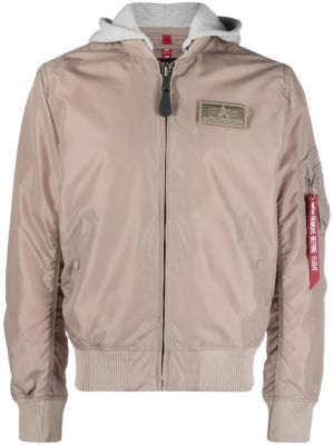 Lange jacke Alpha Industries braun