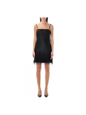 Sukienka mini w piórka Ralph Lauren czarna