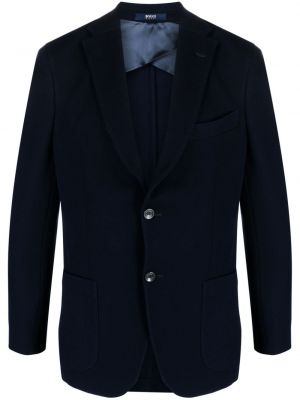 Jersey blazer aus baumwoll Boggi Milano blau