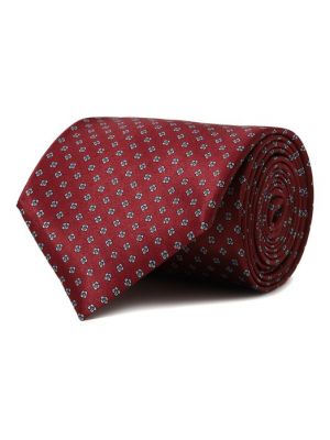 Шелковый галстук Stefano Ricci бордовый