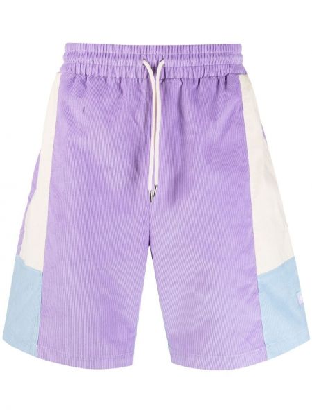 Pantalones cortos deportivos de pana Drôle De Monsieur violeta