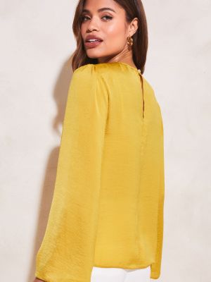 Блузка с длинным рукавом Lipsy желтая