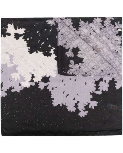 Bufanda con estampado con estampado abstracto Liu Jo negro