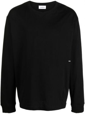 Βαμβακερή μπλούζα Soulland μαύρο