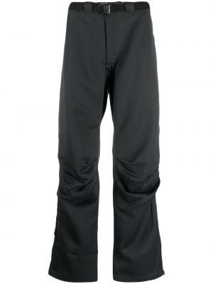 Vlněné rovné kalhoty Gr10k šedé