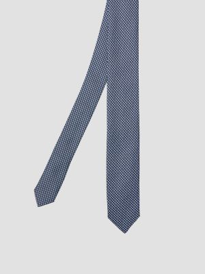 Клетчатый галстук Boss синий