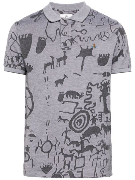Поло тениска с принт Vivienne Westwood