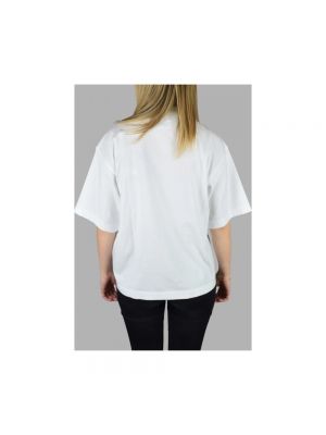 Koszulka z nadrukiem oversize Palm Angels biała